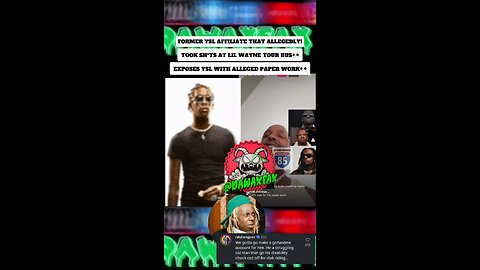 FORMER YSL AFFILIATE THAT ALLEGEDLY! TOOK SH*TS AT LIL WAYNE TOUR BUS👀 EXPOSES all