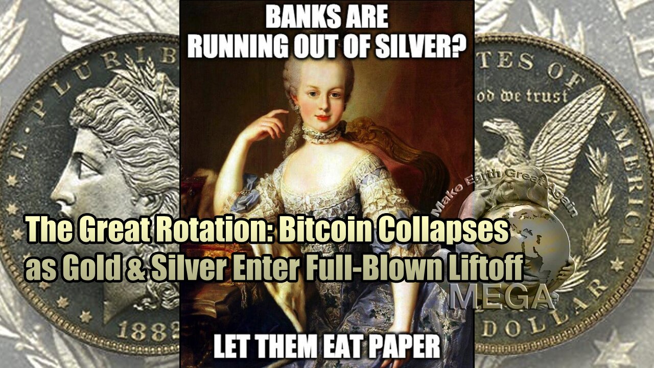 The Great Rotation: Bitcoin Collapses as Gold & Silver Enter Full-Blown Liftoff