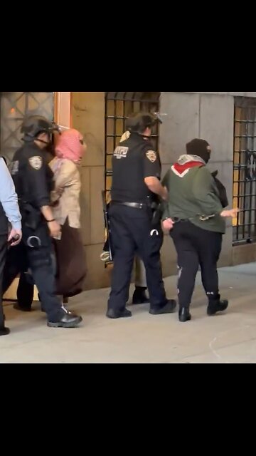 Left wing domestic terrorists being arrested at University of Columbia. Visas to be revoked