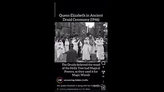 Queen Elizabeth in an Ancient Druid Ceremony