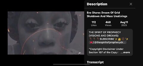 Prophecy Watch: Eve shares dream of Grid Shutdown & Mass Unalivings