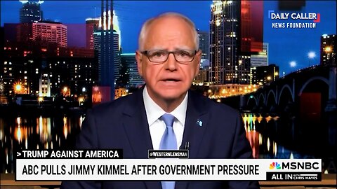 Tim Walz Claims 'We’re Banning Comedians From TV'