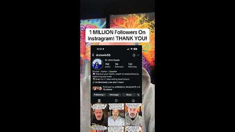 1 MILLION Followers On Instragram! THANK YOU!