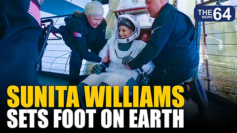 Watch! Sunita Williams set foot on Earth after 9 months straight | NASA | SpaceX | Dragon Spacecraft
