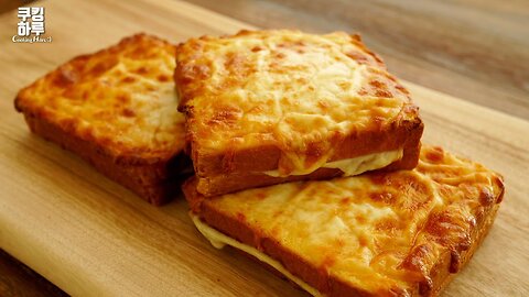 Crispy and Rich Flavor! Make French Toast Like This! Double Cheese Ham Sandwich! Toast!
