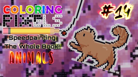 Coloring Pixels - Speedpainting The Whole Book! #14 (Animals)