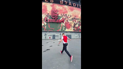Football Skills fly Emirates stadium UK