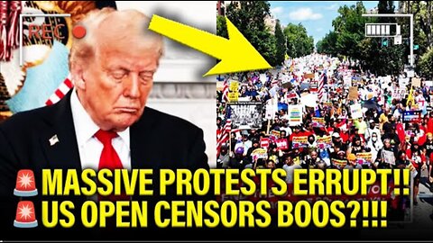 Trump TRIES to CENSOR BOOING as MASSIVE PROTESTS ERUPT