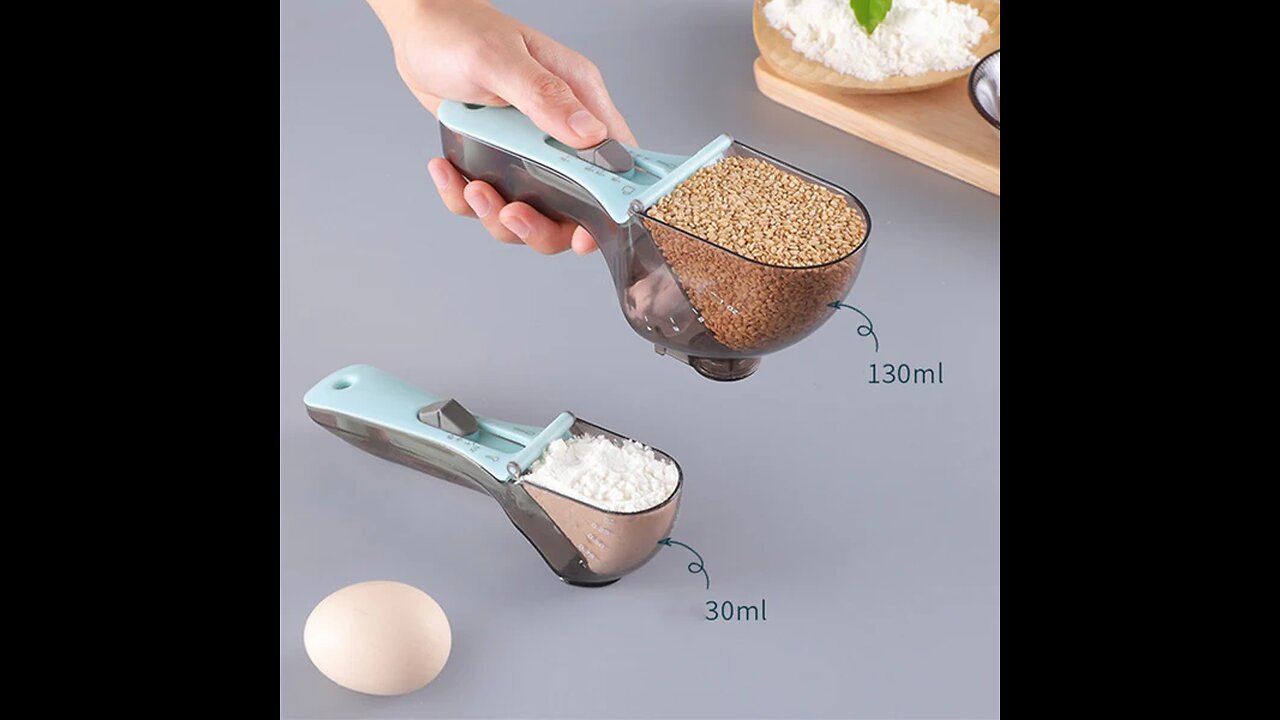 2-Pack Kitchen Food Scale Spoons, for Solids and Liquids (130ml + 30ml)