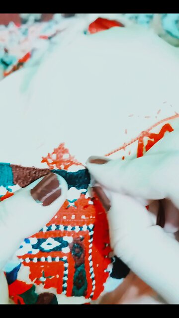 Beautiful Balochi handwork Embroidery stitches