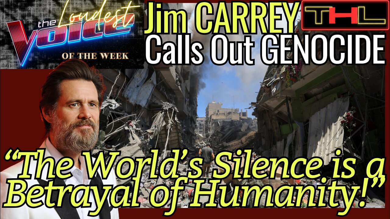 The LOUDEST VOICE of the Week | 'Palestine's Pain' Jim Carrey SPEAKS OUT Against Genocide