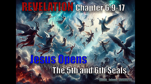 Revelation Chapter 6:9-17 The 5th and 6th seals are opened.