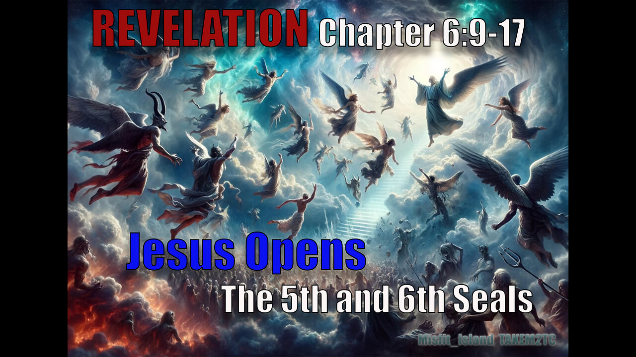Revelation Chapter 6:9-17 The 5th and 6th seals are opened.