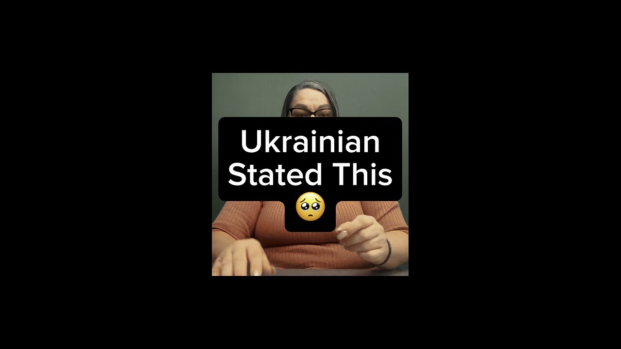 Ukrainian Stated This 😭