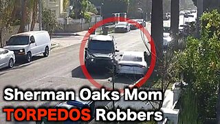 ENRAGED Mom Crashes Into Burglars