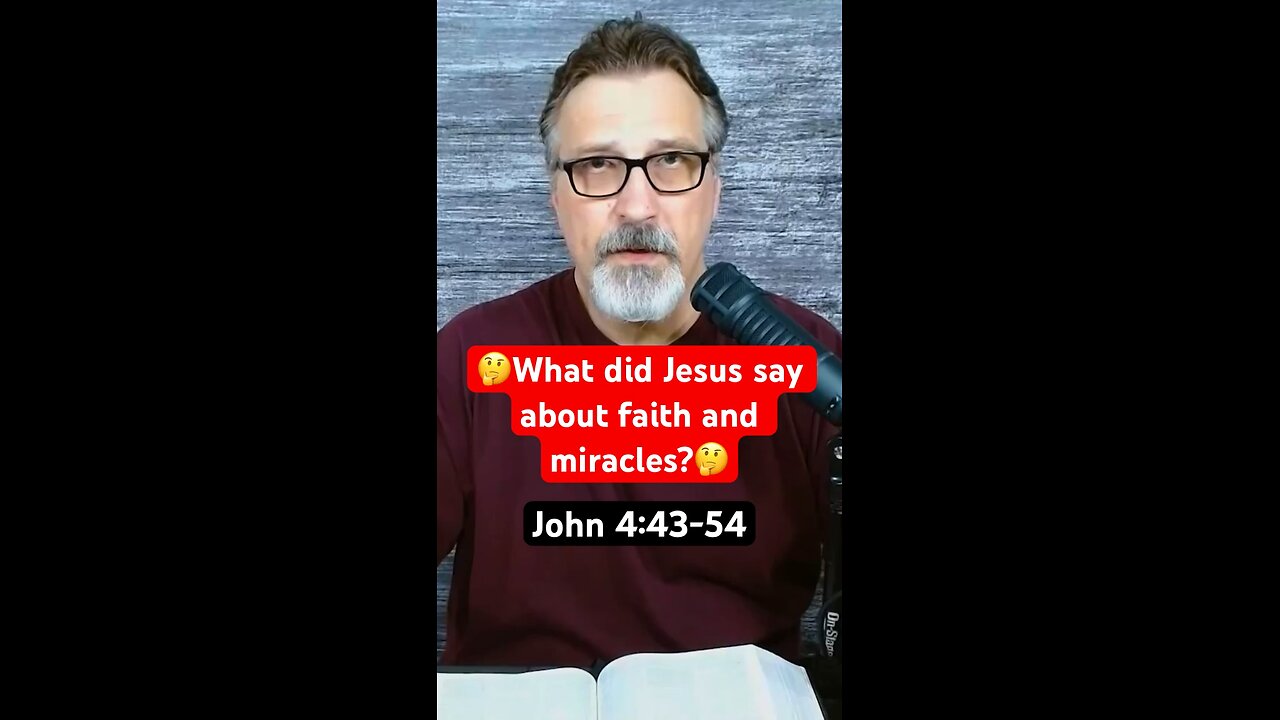 What did Jesus say about faith and miracles? #GospelOfJohn