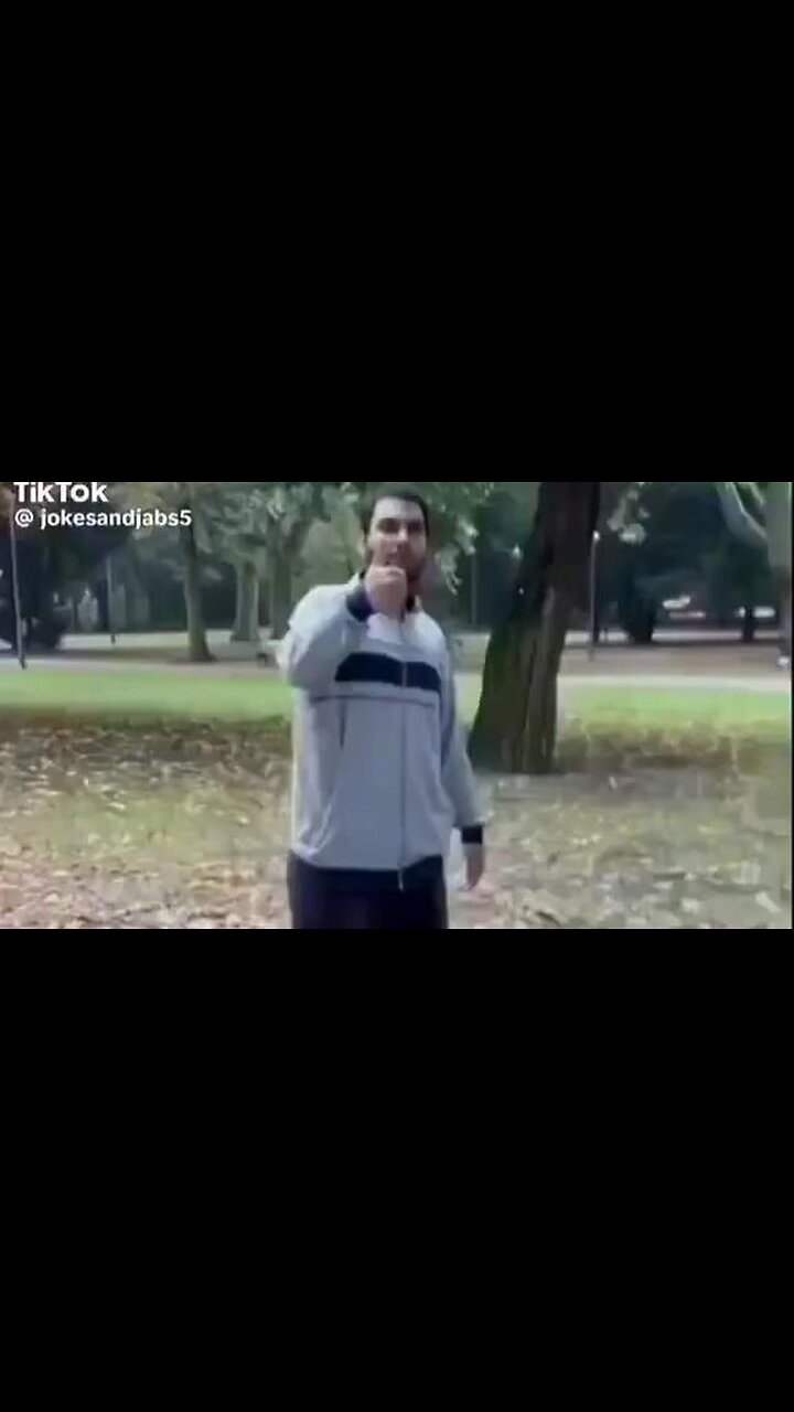 A woman begs a migrant to leave her alone. He responds by saying he HAS NEEDS