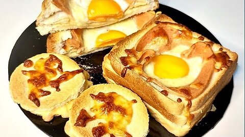 The most delicious recipe with bread and eggs