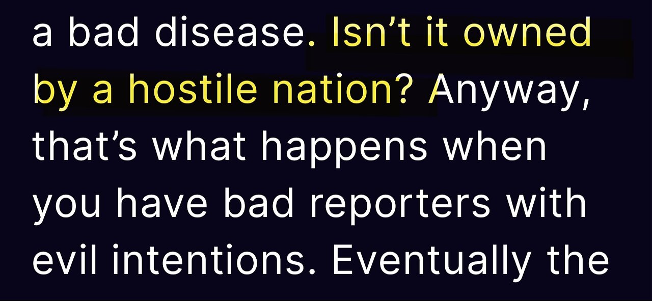 INTERESTING TRUMP POST