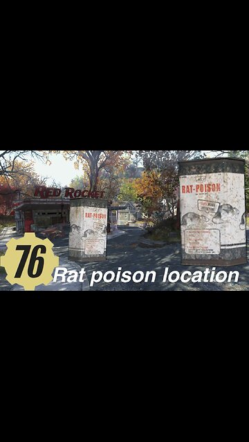 Fallout 76 rats poison daily objective scrap junk to produce fiberglass, asbestos, lead, Rumble shorts