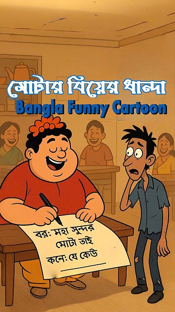 মোটার বিয়ের ধান্দা Bangla Funny Cartoon