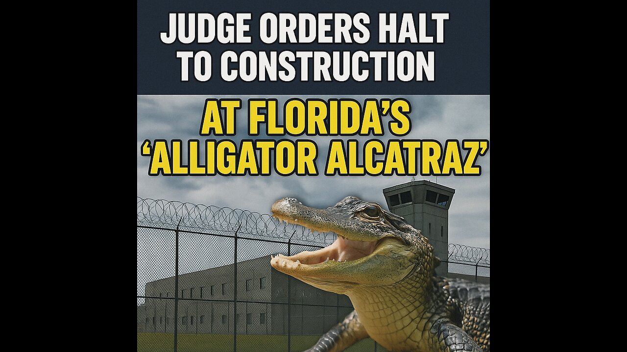 Judge Halts Florida’s ‘Alligator Alcatraz’ Project