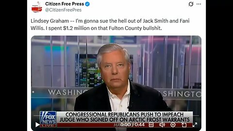 Lindsey Graham Pledges To Sue The Heck Out Of Jack Smith & Fani Willis