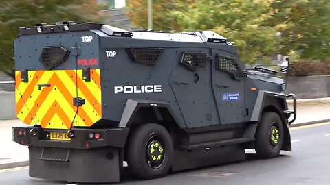 LONDON POLICE ROLL OUT MILITARY-GRADE RIOT TRUCKS -