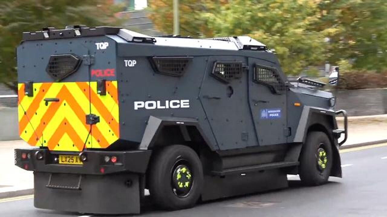 LONDON POLICE ROLL OUT MILITARY-GRADE RIOT TRUCKS -