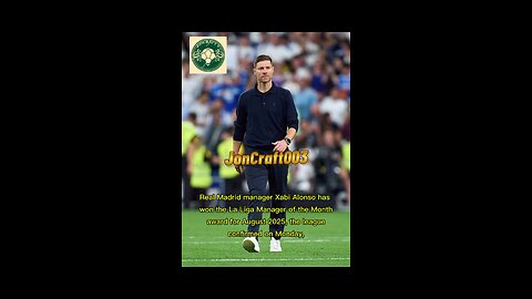 Xabi Alonso manager of the Month