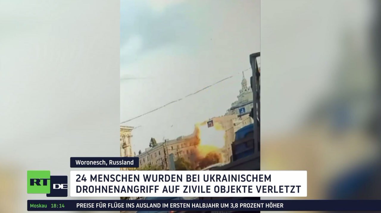 Ukrainische Drohnenangriffe auf Wohngebiete: Kinder unter Schwerverletzten in Woronesch