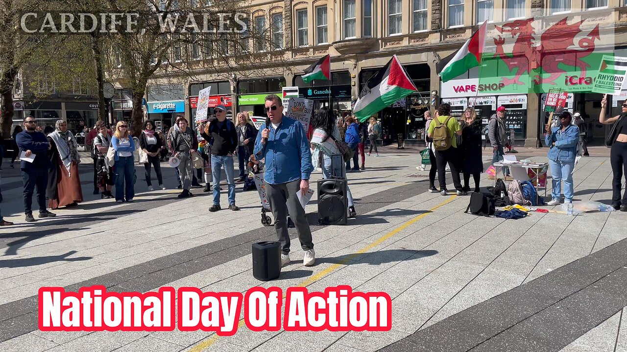 Day of Action Don’t Buy Apartheid, Cardiff City Centre
