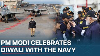 India's PM Modi Celebrates Diwali Aboard INS Vikrant, Salutes Armed Forces | N18G