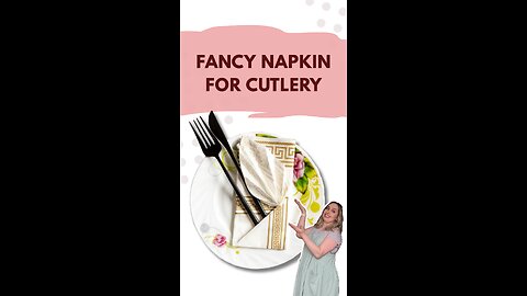 Easy Napkin Pocket Fold | Elegant Cutlery Table Hack