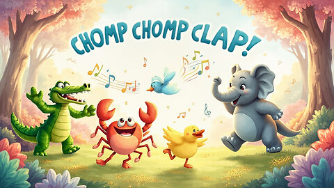 Chomp Chomp Clap! | Fun Animal Dance Song for Kids