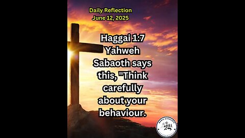 Daily Reflection June 12, 2025 #faith #bible #reflection