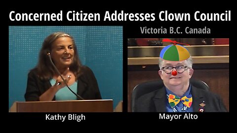 Concerned Citizen Addresses Clown Council, Victoria BC