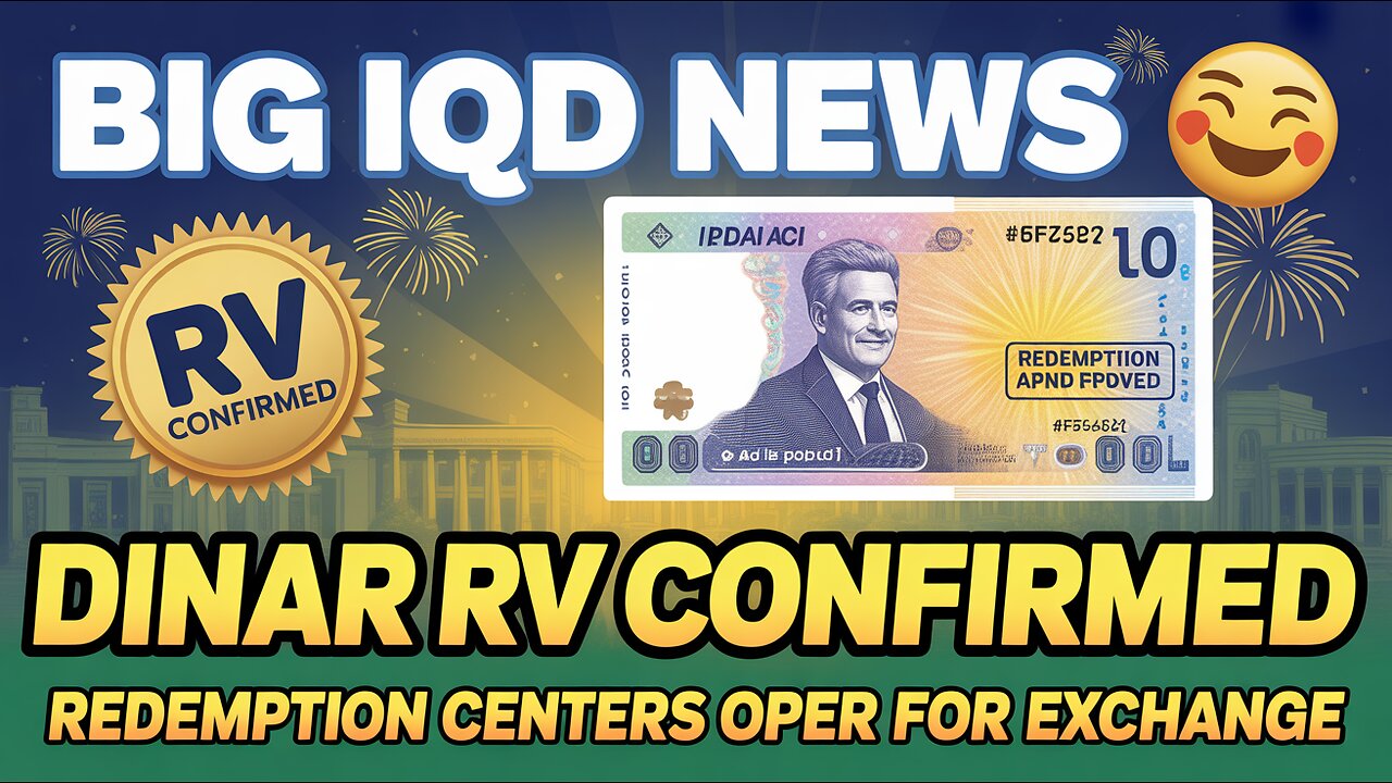 BIG IQD News 🎆 Dinar RV Confirmed as Redemption Centers Open for Exchange 💥 Today's IQD News!