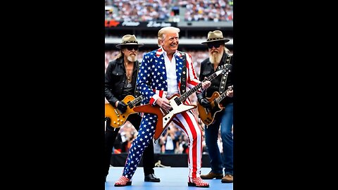 Donald Trump jams with ZZ Top!