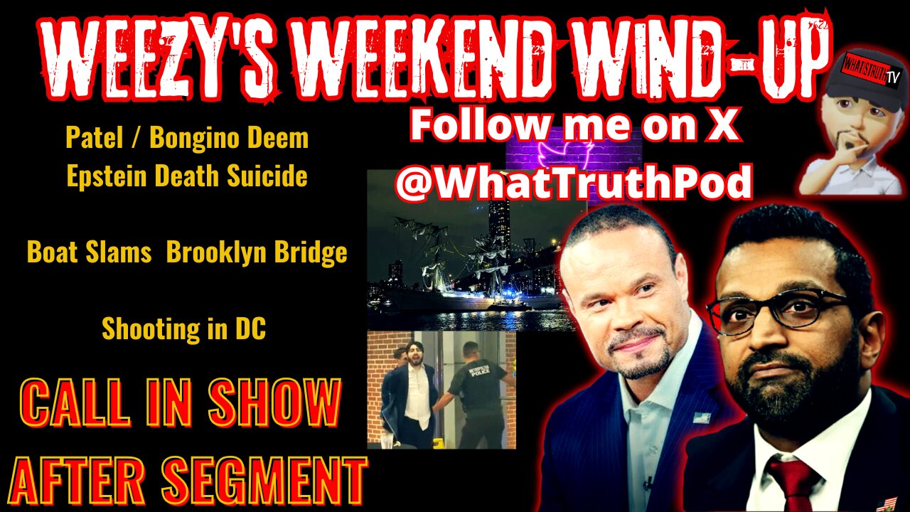 Weezy's Weekend Wind Up! #Patel #DCshooting #Bongino