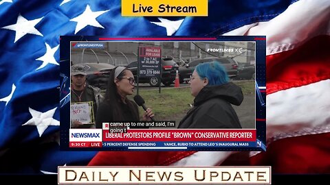 x349c: Newsmax - White liberal protesters get schooled by "brown" reporter | The Right Squad