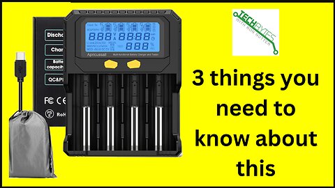 3 things you need to know about the Apricussail 4Slot Fast and Intelligent Charger