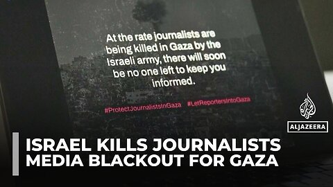 More than 250 media outlets protest over Israel murdering Gaza journalists