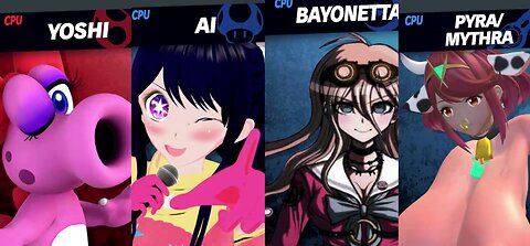 Birdo vs Ai Hoshino & Miu Iruma & Cow&Cat Pyra/Mythra [MAKI Member Request NSFW Rumble Exclusive]
