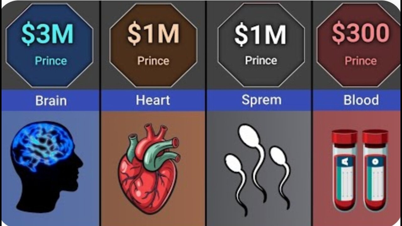 Price of Human Body Parts : Educational purposes