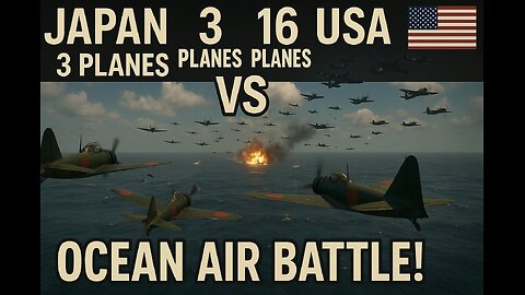 Japan 🗾⛩️🇯🇵🗾⛩️ 3 war plane vs USA 🇺🇸 war plane 16 plane this is very bloodless war