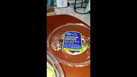 Eating Kroger Everything Avocado Salad Kit For One, Dbn, MI, 5/22/25