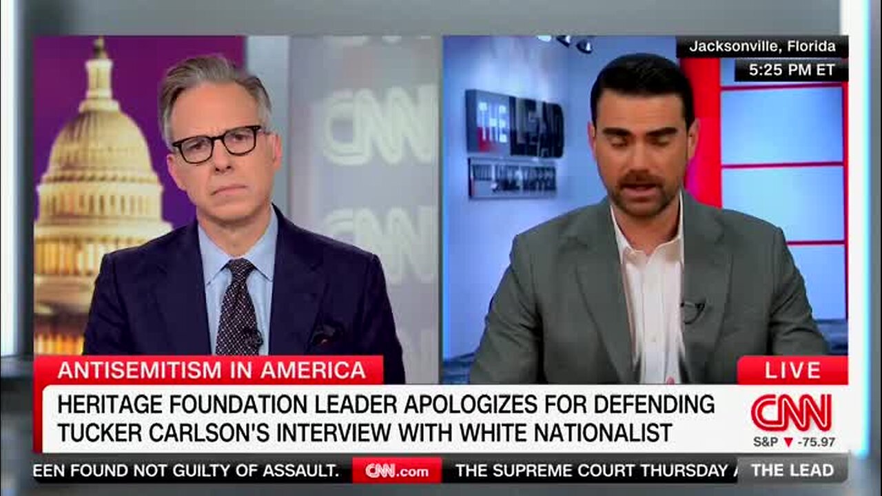 Ben Shapiro: Tucker Carlson Is ‘Morphing’ into a Conspiracist; ‘A Person Who Ideologically Launders Anti-Semitism’