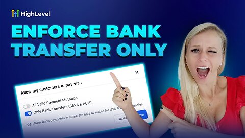 How to Set Up Bank Transfers Only in Your Invoices