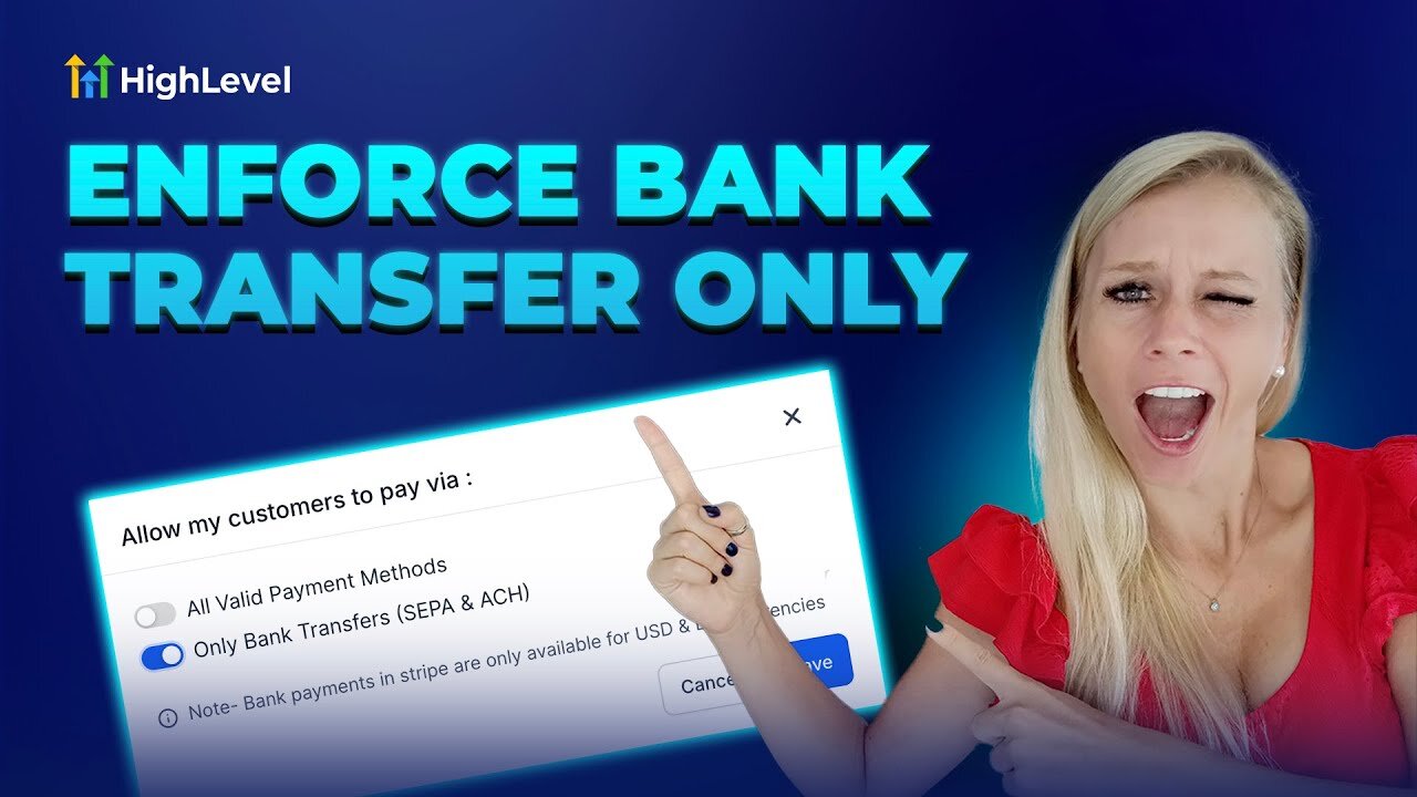 How to Set Up Bank Transfers Only in Your Invoices